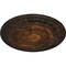 Ekena Millwork Exeter Ceiling Medallion (Fits Canopies up to 3 1/8"), Hand-Painted Rust, 17 3/4"OD x 1 1/8"P CM17EXRUS - alternate 3